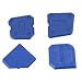 Professional Sealant Caulking Tool Set, Blue Silicone Scraper with Black Removal Tool, Yellow Finishing Spatula, 6-Piece Grout Applicators