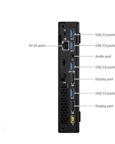 Image of Lenovo ThinkCentre M700 Tiny Business Desktop PC, Intel Quad Core i5-6400T up to 3.1GHz, 16G DDR4, 256G SSD,Keyboard and Mouse,WiFi,Windows 10 Pro (Renewed)