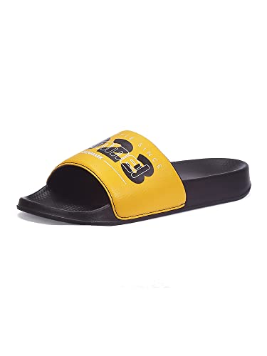 Image of hummel TREFF MEN SLIDERS Comfortable Cushioned Sole Arch Support Durable Lightweight Flexible Trendy Style Flip flops and Slippers Slides for Men Daily use Chappal