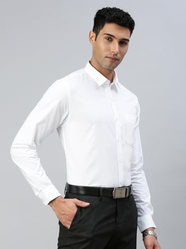 Image of RAMRAJ COTTON Men Full Sleeve Shirt | Prestigious Fit | Elegant Daily Formal Wear