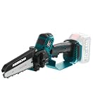 KIESBOHR 15cm Akku Astsäge CSE002, Kompatibel mit Makita 18V Akku, bürstenlose Mini Akku Kettensäge, Automatische Kettenschmierung (ohne Akku)