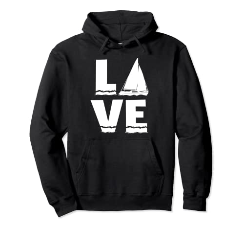 Diseño de regalo de vela Velero Sailor Love Sailing Sudadera con Capucha