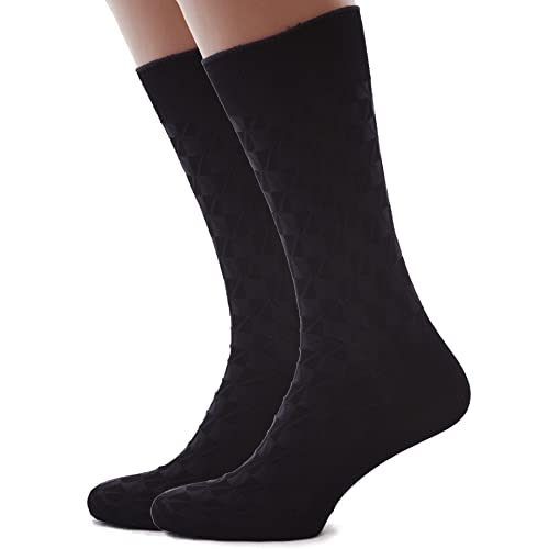 Dress Crew Silk Socks for Men, 3-pack
