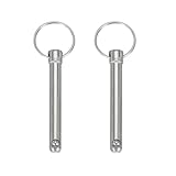 QUARKZMAN Schnellspannstift, Durchmesser 5/16 (8mm) Nutzlänge 2,01 (51mm) Gesamtlänge 3,62 (92mm) Bimini Top Pin Marine Hardware Kohlenstoffstahl für Bootszubehör, Packung mit 2