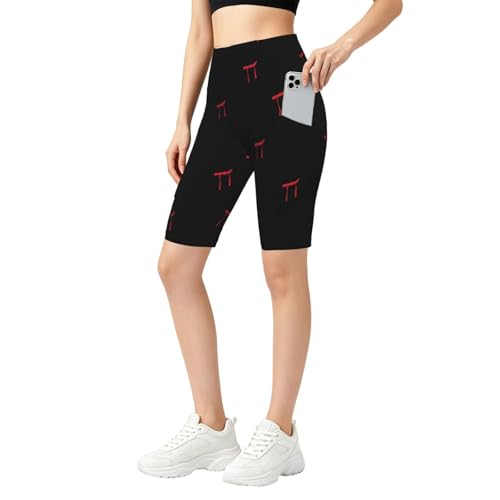 Short de yoga court imprimé karaté pour homme avec poches asbwuo