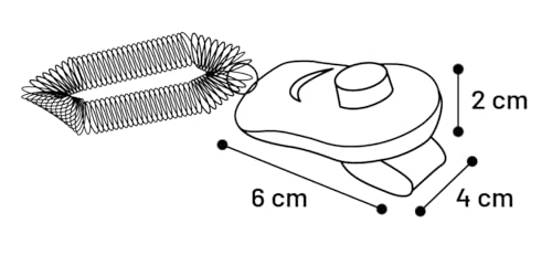 Flamingo Clicker für Hund Xin grün - 6x4x2cm - Mit einem Druckknopf und Elastik zur Befestigung am Finger