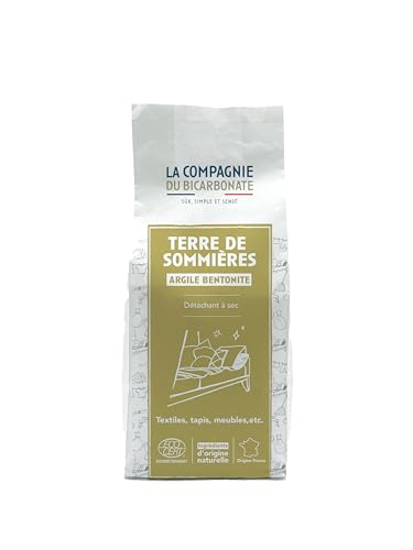 Terre de Sommières 1kg - Sachet Kraft, Écoresponsable, Détachant Naturel Textile, Tapis - Argile Bentonite Ultra-Absorbante - Multi-Usages Maison - Enleve...