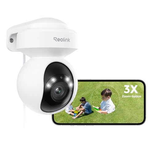 Reolink 4K 8MP PTZ Camara Vigilancia WiFi Exterior con Auto-Tracking, Detección de...