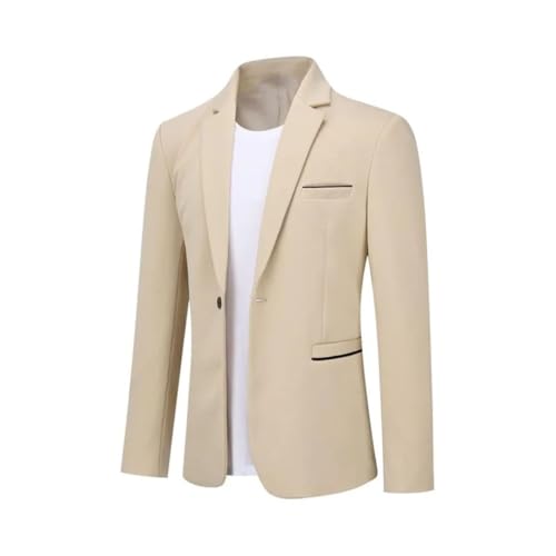Men's Sporty Modern Stretch Blazer Men Slim Fit Leisure Jacket Business Suit Jacket