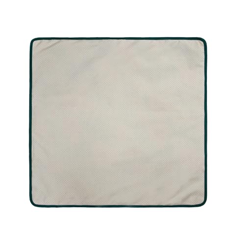 Image of Sewing Machine Mat for Table with Pockets Non-Slip Sewing Machine Pad Floral Reduce Vibration Storage Sewing Accessories Organizer for Supplies Quilting (Green Floral)