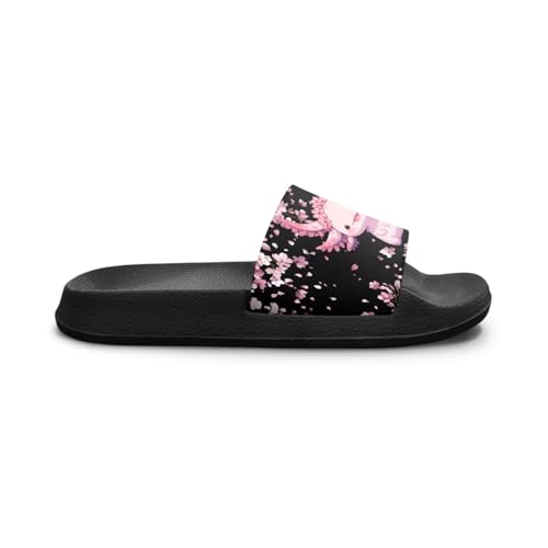 Image of Unisex Slides for Girls Boys Comfortable Slippers Slides Non-slip Shower Shoes House Fashion Thick for Indoor & Outdoor Gifts