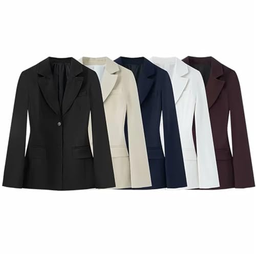 Veste de tailleur femme avec épaulettes rembourrées et boutons pour concours - 2
