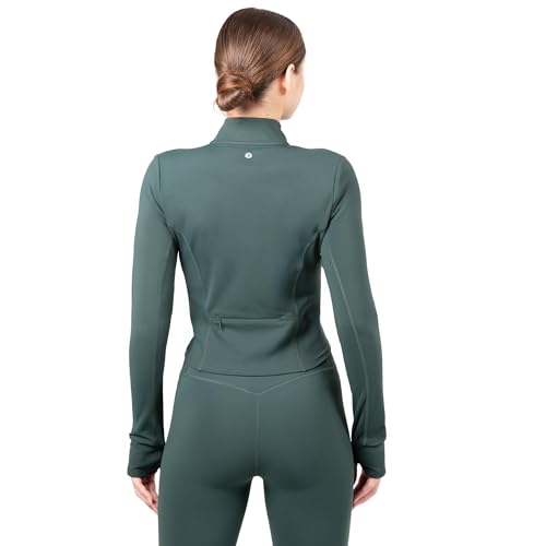 Image of YITTY Active Women's Ultraluxe Full Zip Jacket, Athleisure, 4-Way-Stretch, Thumbholes