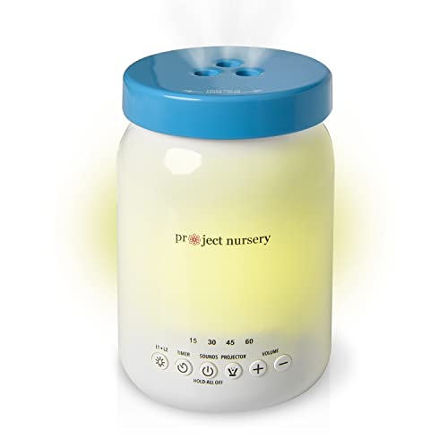 Image of Project Nursery Dreamweaver Firefly Jar Night Light with Comforting Image Projector for Baby & Kids, White Noise Machine, Sleep Soother, Lullabies, Natural Sounds, Sleep Timer, AC or Batteries