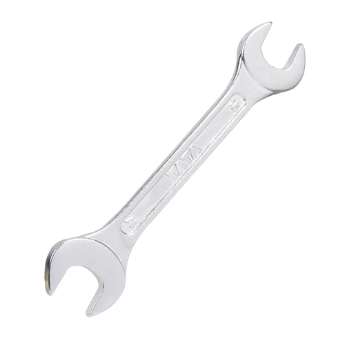 Image of TATA AGRICO D.O.E Double Open End Spanner 16x17mm (SMD506) | Chrome Vanadium Steel | Glossy Finish | Heavy Duty Wrench for Mechanical, Auto & Workshop Use (Pack of 1)