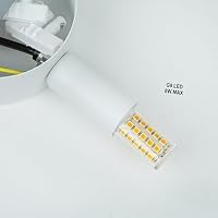 Licht-Erlebnisse Indirekte Wandleuchte Metall Ø 30 cm rund flach Weiß G9 Wandlampe innen Wohnzimmer Flur – Ansicht 6