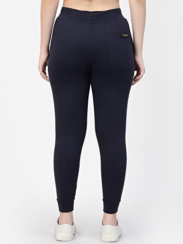 Image of UZARUS Women's Cotton Regular Fit Joggers Track Pants with 3 Pockets