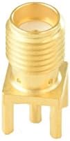 Radiall R125426000W, RF Coaxial Connector, SMA Straight Jack Receptacle PCB Mount