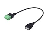 conector usb 3.0 para soldar Terminal USB 2.0 5P, el ancho de banda USB 2.0 es de 480 MB/s, en teoría, puede transferir 60 MB de datos por segundo (la velocidad real es de aproximadamente 20 MB-60 MB).