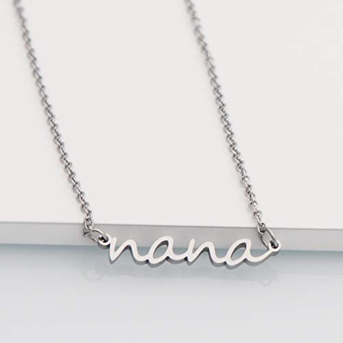 Ankiyabe Grandma Gift Necklace Gigi Mimi Bar Engraved Pendant Necklace Birthday Gifts for Grandma from Grandkid4