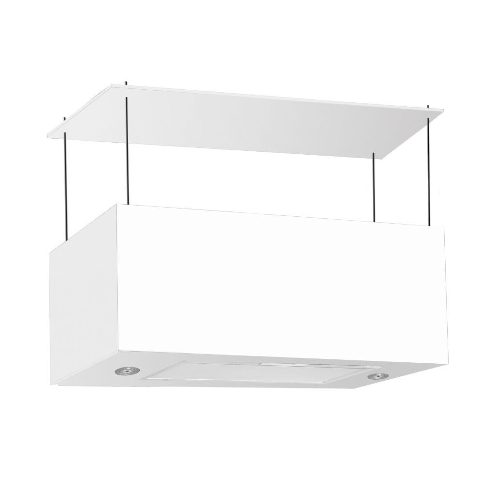 KVE Italia Campana extractora Blanca Isla Cocina Pantalla táctil luz led 60x35xh35cm
