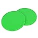 REXVTNS 2Pcs Green Round Core Slider Discs - Fast Speed Slide Plates for Full - Body Workouts, Balancing, and Stability - Portable Wellness Equipment for Home or Travel