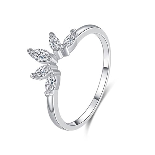 Bague Cercle en Argent et Or Blanc avec Moissanite, solitaire luxe pour femme moderne