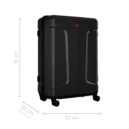Image of WENGER Legacy - DC Large Hardside Case, Black, 99 Liters, Swiss Designed-Blend of Style & Function, 610867