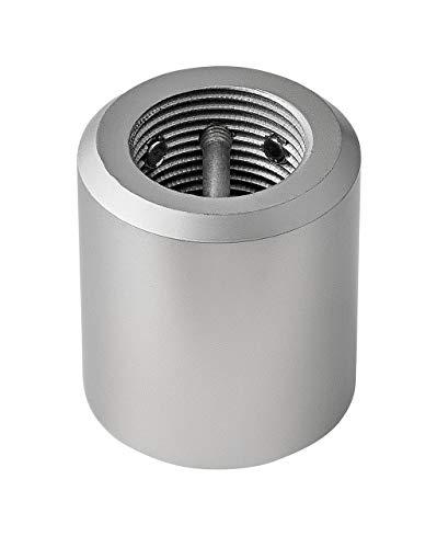 Image of Hinkley Downrod Coupler for Ceiling Fan Down Rods, Satin Steel Finish | Universal Fit 1 inch Diameter, Combine Two Down Rods to Adjust the Height of Your Ceiling Fan to Fit Your Space