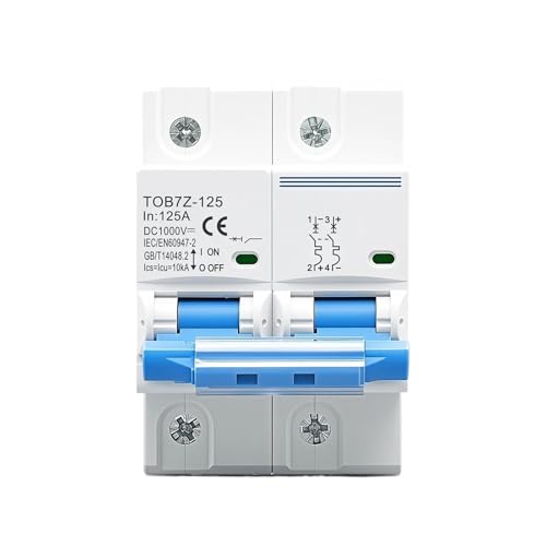 Interruptor de batería fotovoltaica 2P 1000V DC disyuntor magnetotérmico solar 80A