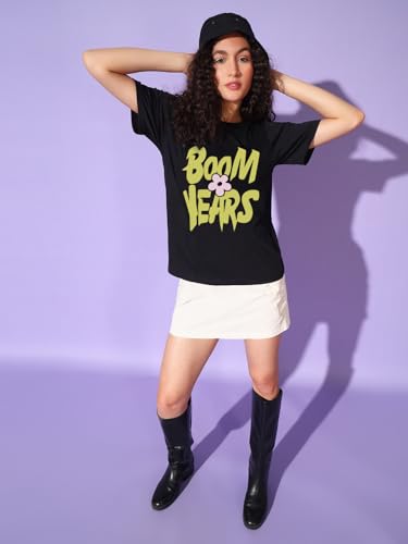 Image of THE DRY STATE Women Loose Fit Half Sleeve Tshirts