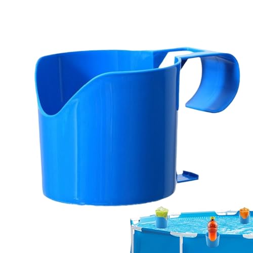 Portavasos para piscina, juego de 4 cestas de almacenamiento de suelo de piscina | Organizador sólido versátil para bebidas, teléfono y llaves
