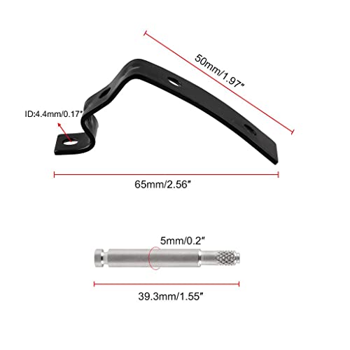SDENSHI Handschuhfach Reparatur Kit Deckel Repair Set für Audi A4 S4 RS4 B6 B7 Bracket 8E2857131, Schwarz
