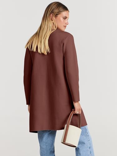 Image of ANRABESS Womens Cardigan Sweater Open Front Knit Long Coatigan Dressy Casual Jacket Coat 2026 Fall Outfits Classy Clothes