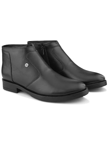 Image of Carlton London Men's Ankle Height Slip On Round Toe Comfortable Boot