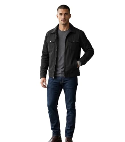 Veste décontractée en sergé de coton élégante pour silhouette soignée