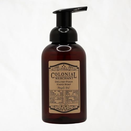 Colonial Merchant Foaming Hand Soap | Maple Nut Scent – Maple, Roasted Chestnut & Vanilla | Moisturizing Hand Wash | Paraben-Free, Sulfate-Free | Eco-Friendly Bottle | Made in USA | 12oz image 5