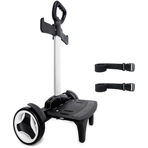Backpack Trolley, Wheeled Cart with Noiseless Large Wheels Aluminium Alloy Folding Hand Truck with Luggage Strap for Backpacks Luggage cart,Rolling Backpack Dolly Cover