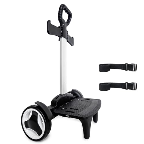 Carrello per zaino, carrello con ruote grandi silenziose, in lega di alluminio, pieghevole, con...