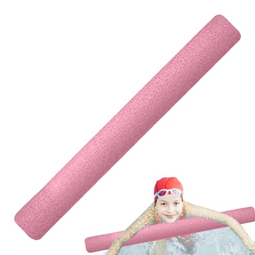 Fideos de espuma para piscina, fideos de espuma brillante de 59 pulgadas, fideos huecos para natación, palo flotante, grueso para flotar, accesorios brillantes