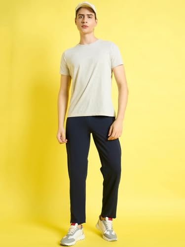 Image of bearbrother Men's Regular Fit Solid Trackpants