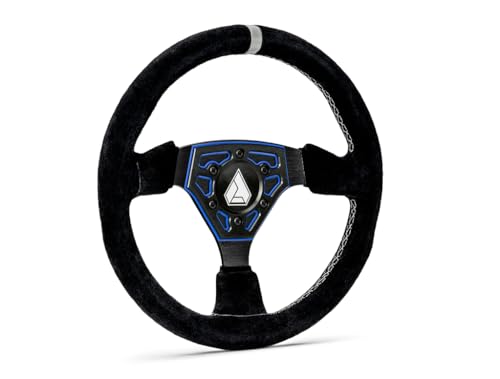 Assault Industries Navigator Suede Steering Wheel- BL PLT/Embroidery (Suede)