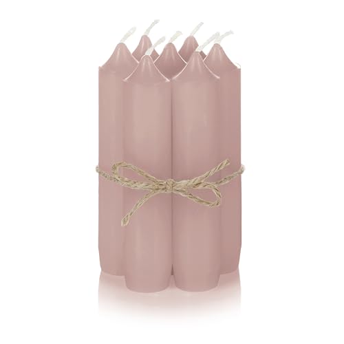 Nordstern Stabkerzen Sahara 6er Pack - Kleine Kerzen für Kerzenhalter, Adventskranz oder als Baumkerze - Ideale Tisch Deko für Hochzeit oder Weihnachten - 11 x 2,2 cm