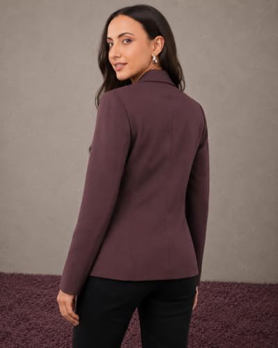 Image of SaintX Women's Premium Formal Blazer | Fully Lined | Regular Fit | 4-Way Stretchable Ultra-Light Fabric | Fashion-Forward | Office /Meetings (WB01)