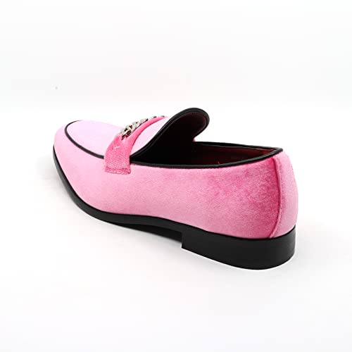 Image of Men's Vintage Velvet Designer Classic Dress Tuxedo Smoking Slipper Loafer Slip On Shoes Arthur-02