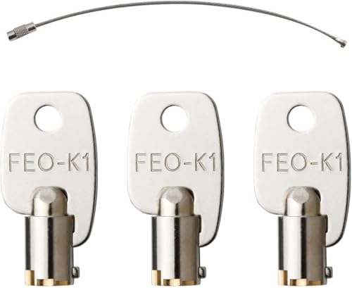 3 Pcs FEO-K1 Elevator Key K1 Service Key Recall Reset Keys