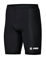 JAKO Unterziehhose Tight Basic 2.0 Schwarz M - Elastische Fahrradhose aus Polyester, Radlerhose mit elastischem Bund, Schnell trocknende Thermohose