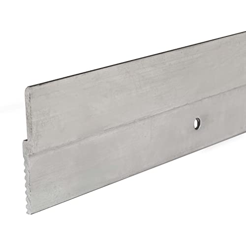 Image of Outwater 46 inch Length 2 Pack Mill Finish Aluminum Z Panel Hanger Clip with Holes
