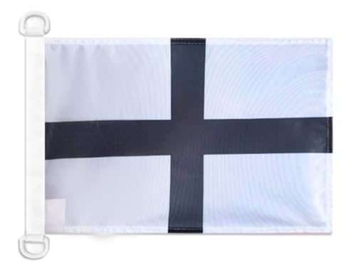 Brittany Kroaz Du NAUTICAL Flag 18'' x 12'' - France - Breton flags 30 x 45 cm - Banner 12x18 in for boat - AZ FLAG