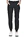Marilyn Monroe Womens Stretch Knitwaist Six Pocket Scrub Joggers, Black, L